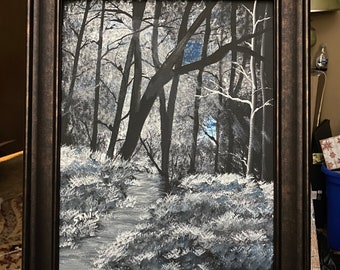 Night time in the forest