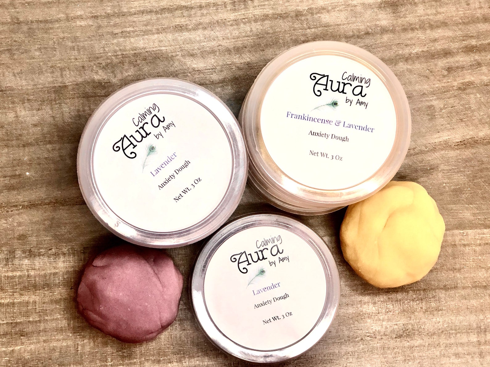 Anxiety Dough Stress ball Playdough Lavender playdough Etsy