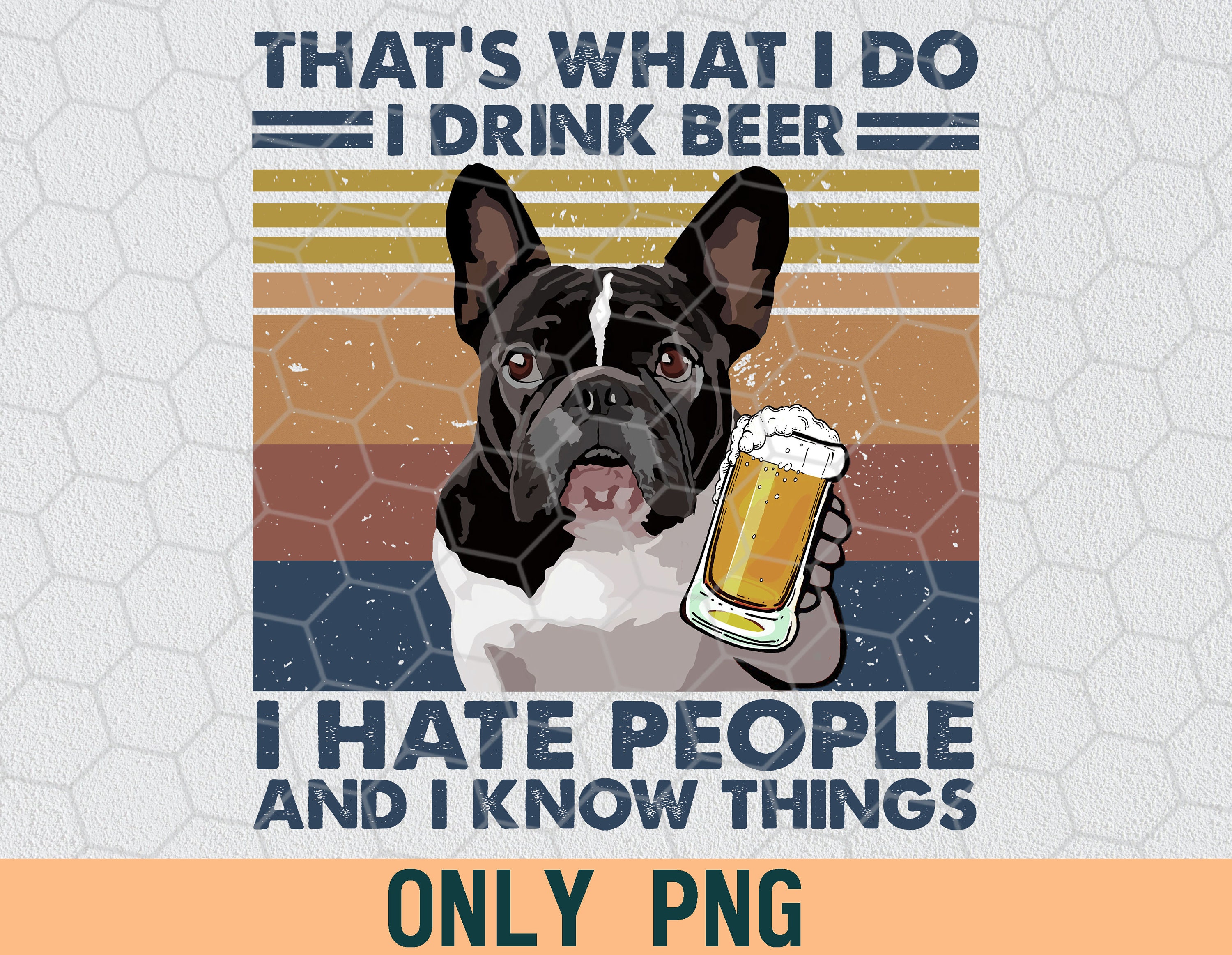 Das ist was ich tue trinken Bier Hass Menschen Bier Hund Etsy