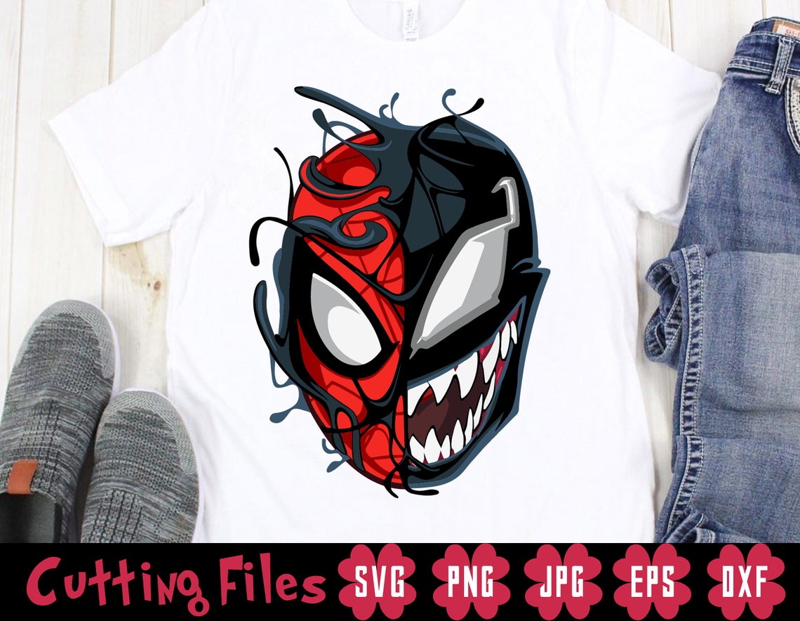 Spiderman Venom Svg Superhéroe Svg Spiderman Marvel | Etsy