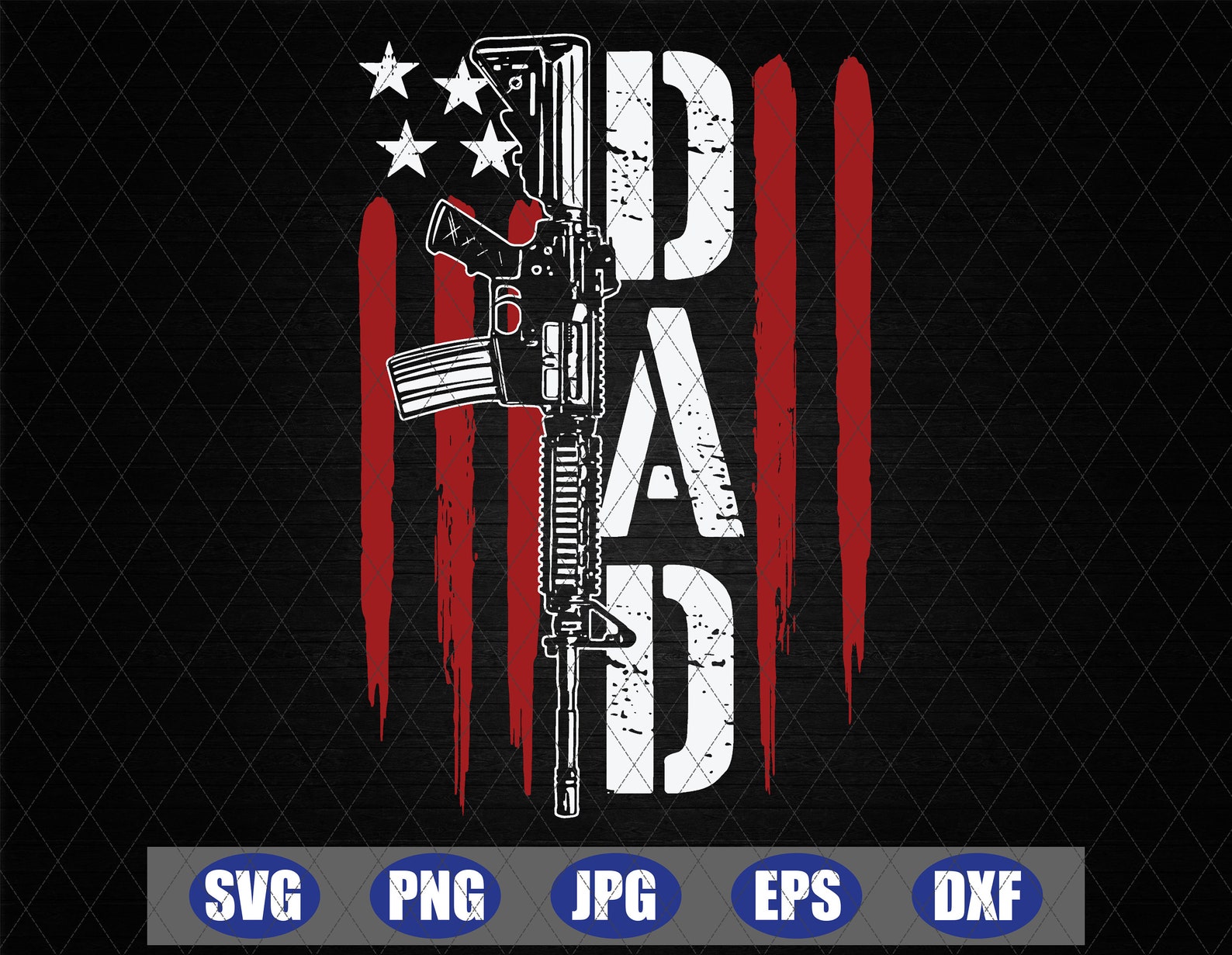 Daddy Gun Rights SVG Gun Dad Svg Dad Love Gun Svg Happy Etsy