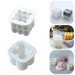 Cube Buble Candle Mould For making Wax Candle. 3D Silicone Moulds Soy Cube Shaped Ball Mold For Handmade Soap Wax Candle 