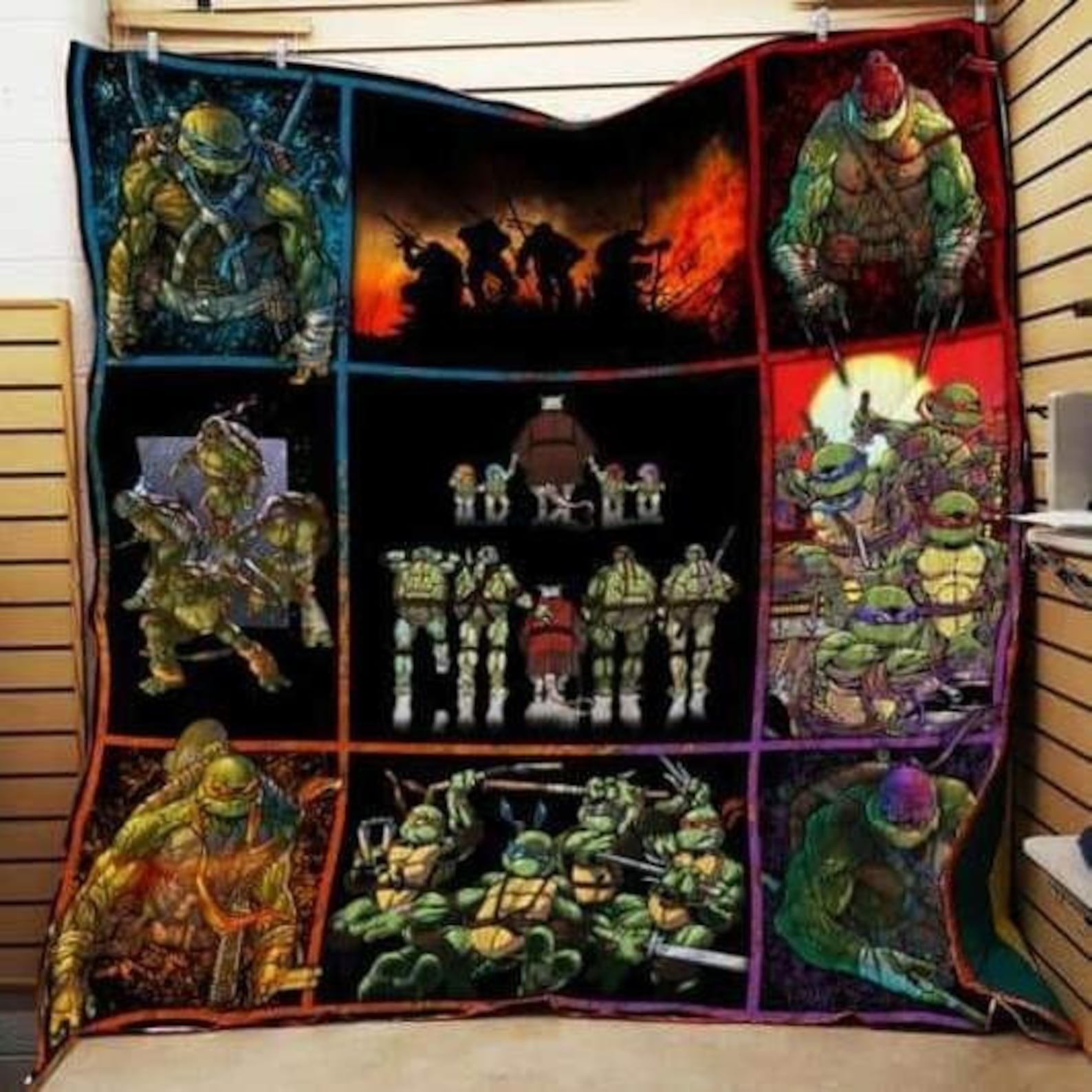 TMNT Turtles Teenage Blanket Mutant Ninja Ideal Gift For Ninja Etsy