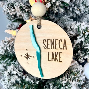 Seneca Lake Raised Ornament- Finger Lake