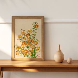 Mangwoo /Forget your worries/Korea folk painting/Oriental painting/poster/home wall decor/nice energy/blessing/flower/Digital Download