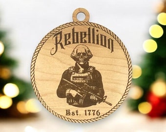 George Washington Rebellion Patriotic Wooden Engraved large sign variation