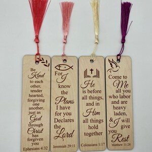 Wooden Christian Bookmarks