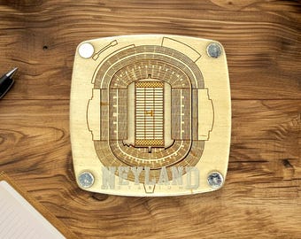 Multilayer Wooden Tennessee Vols Football Neyland Stadium Coaster