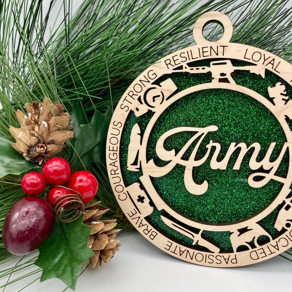 Army Christmas Ornament Etsy