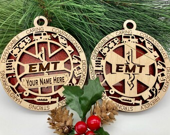 Christmas By Krebs First Responder Logo/Slogan 3-1/4 EMS Glass Ornament Silver Pearl Christmas By Krebs First Responder Logo/Slogan 3-1/4 EMS Glass Ornament Silver Pearl