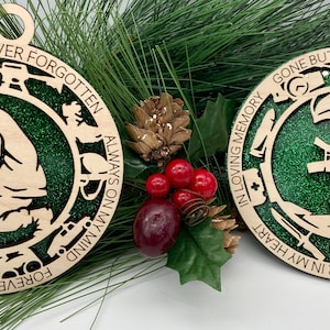 CUSTOMIZABLE United States Army Memorial Christmas Ornament