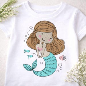 Meerjungfrau-Stickdatei – Ocean Fantasy – 10x10