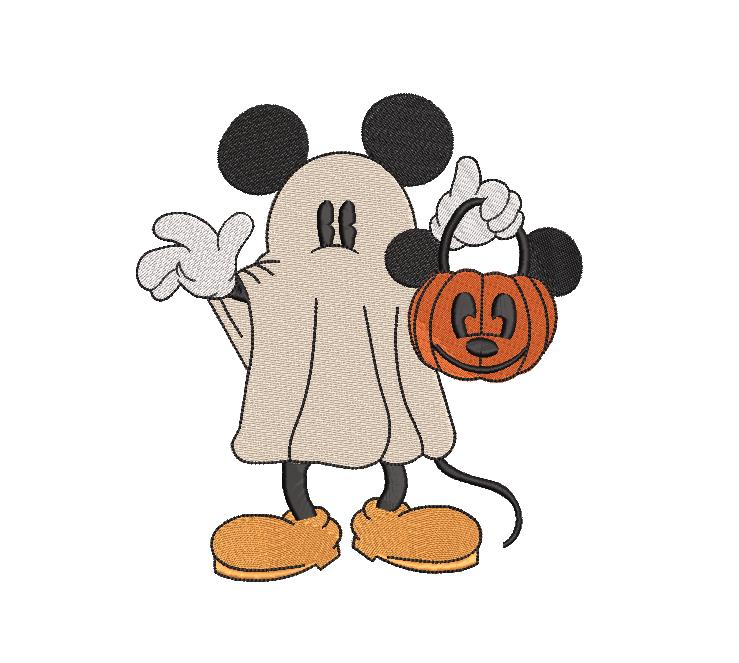 Halloween Mickey,  Machine Embroidery Design.