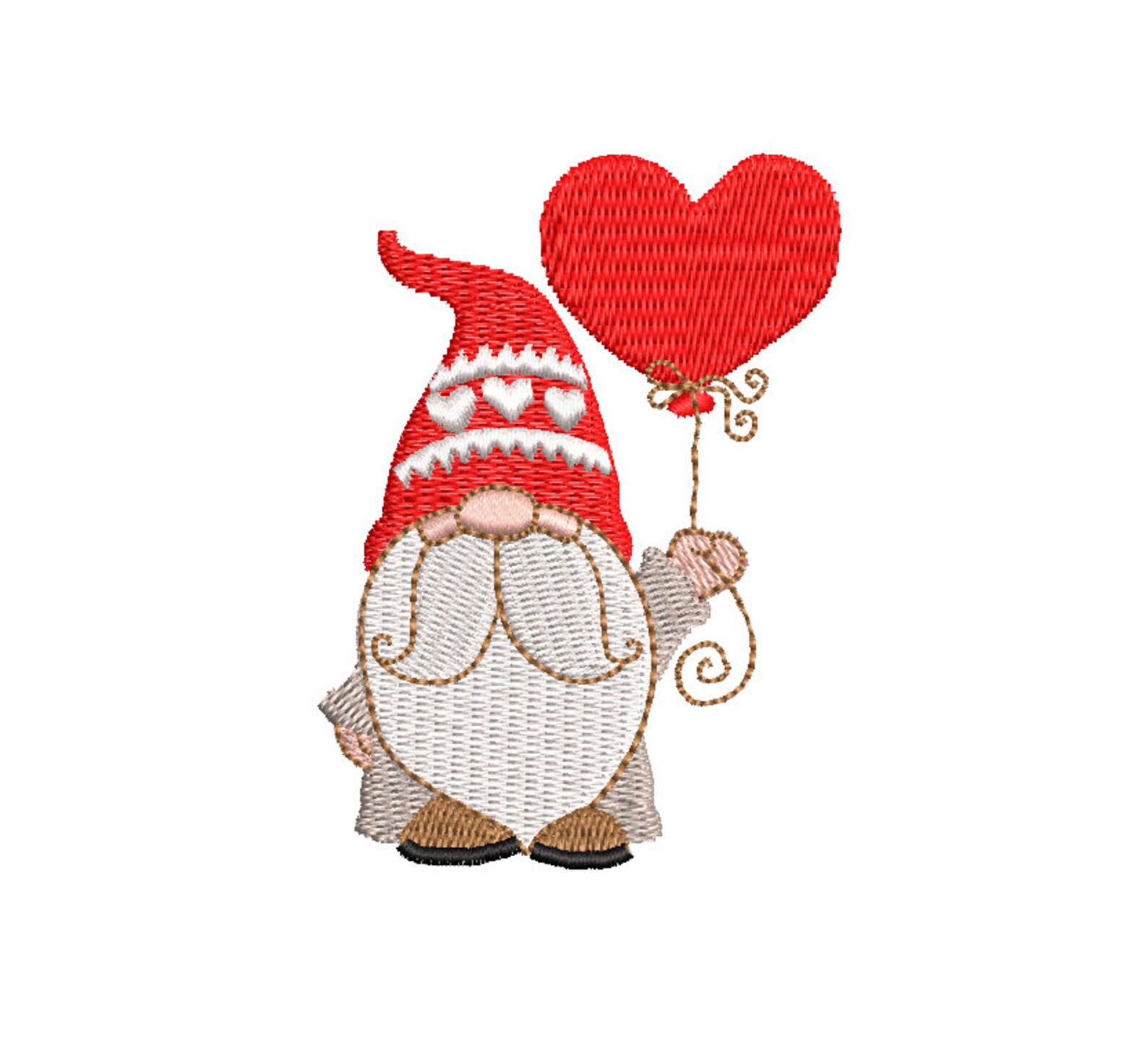 Gnome with a heart 2 machine embroidery design valentine  etsy Gnome with a heart 2 machine embroidery design valentine  etsy