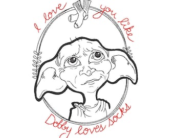 Dobby Machine Embroidery Design