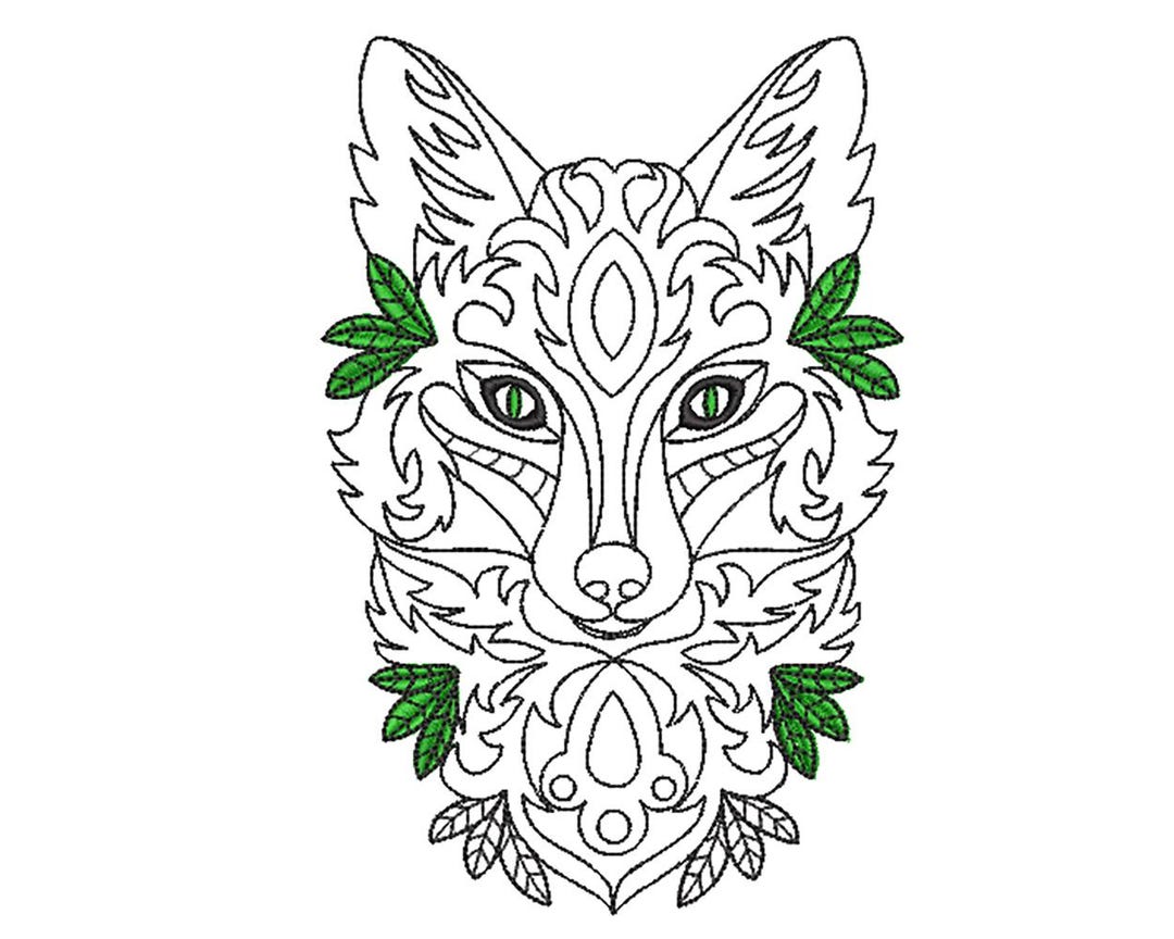 Fox Machine Images Fox Machine Embroidery Design - Etsy