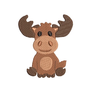 Moose Machine Embroidery Design