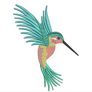 Humming Bird Machine Embroidery Design