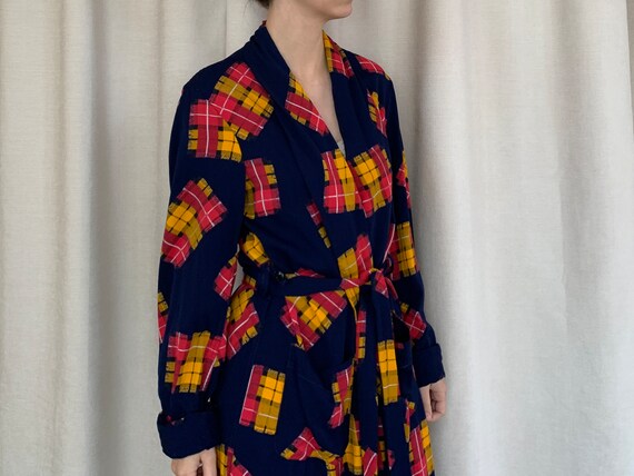Vintage 1960s patterned robe | Unisex Small/ Medi… - image 1