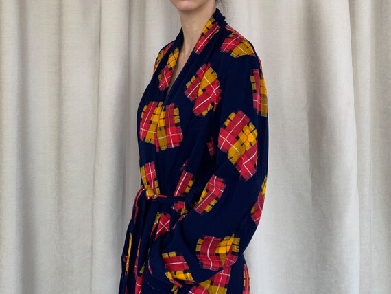 Vintage 1960s patterned robe | Unisex Small/ Medi… - image 4