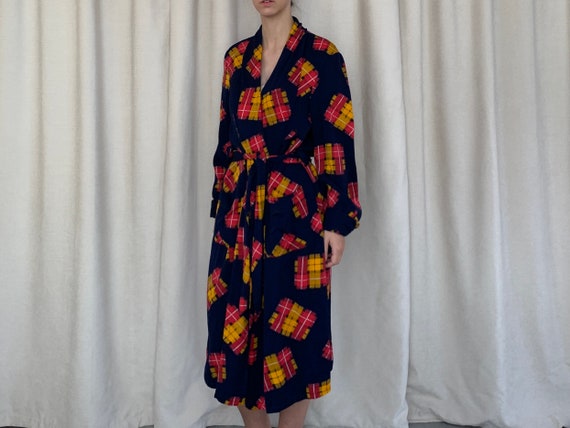 Vintage 1960s patterned robe | Unisex Small/ Medi… - image 6