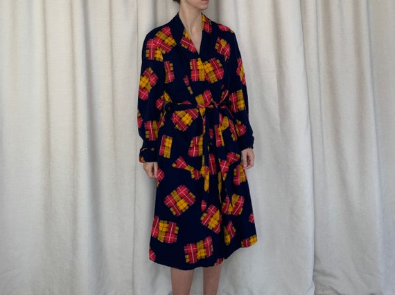 Vintage 1960s patterned robe | Unisex Small/ Medi… - image 2