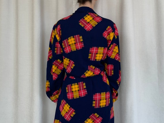 Vintage 1960s patterned robe | Unisex Small/ Medi… - image 3