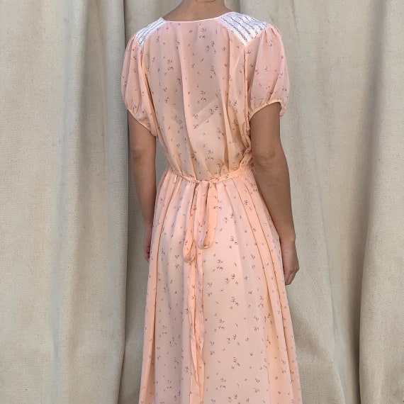 1960s Pink Floral Dress | OSFM - image 7