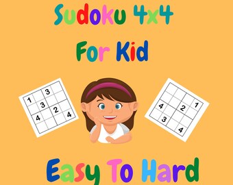 4x4 sudoku etsy