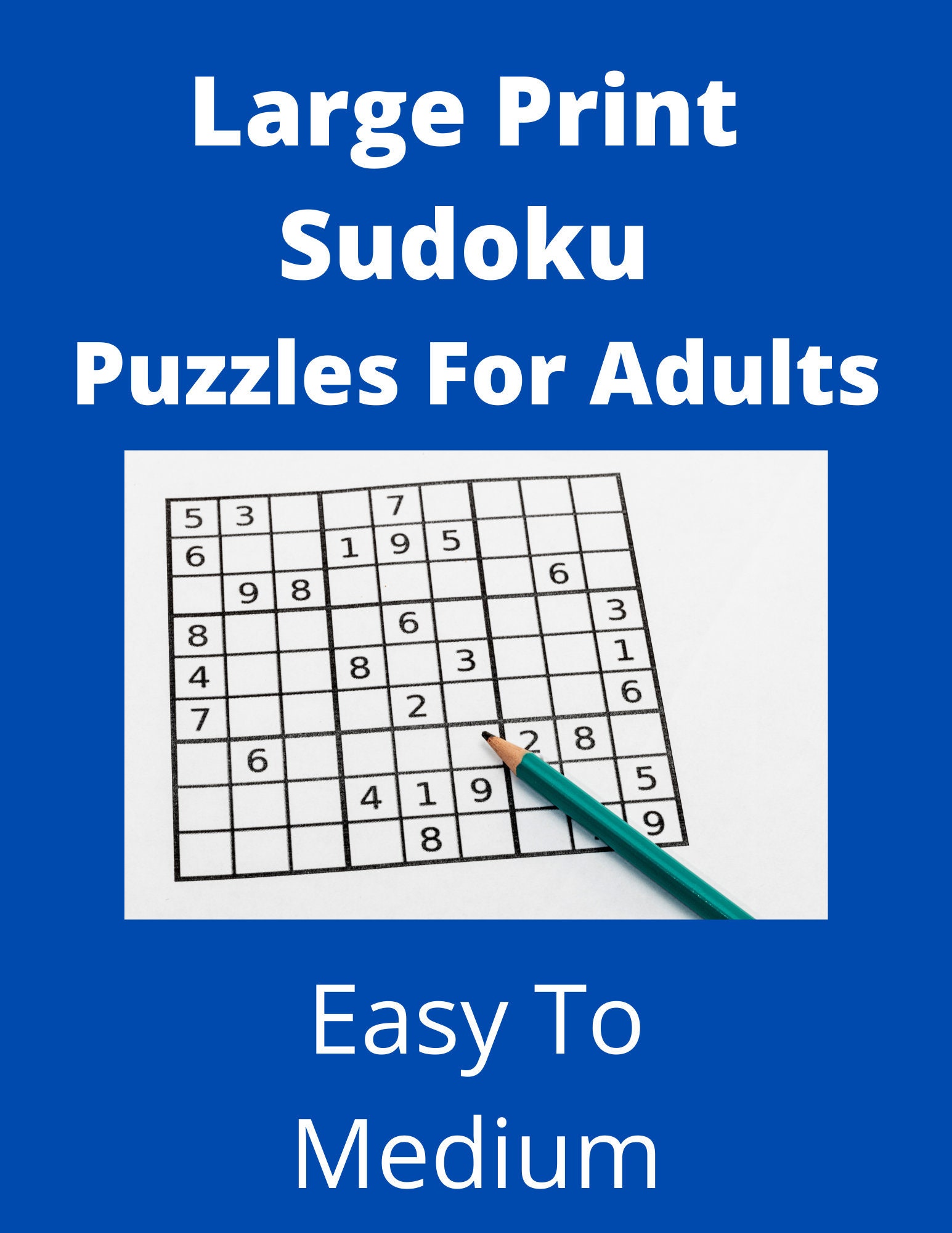 large print sudoku puzzles for adults 200 puzzles easy to etsy