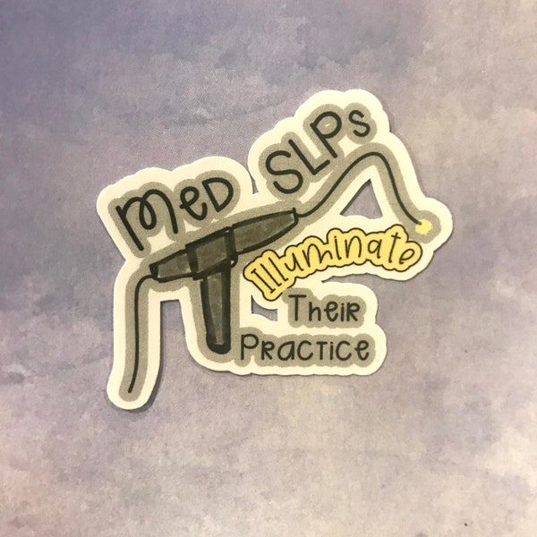 FEES Sticker, Medical SLP Sticker, Speech Scope Sticker, Speech Language Pathologist Gift, Med SLP Gift, Clinical Fellow Gift