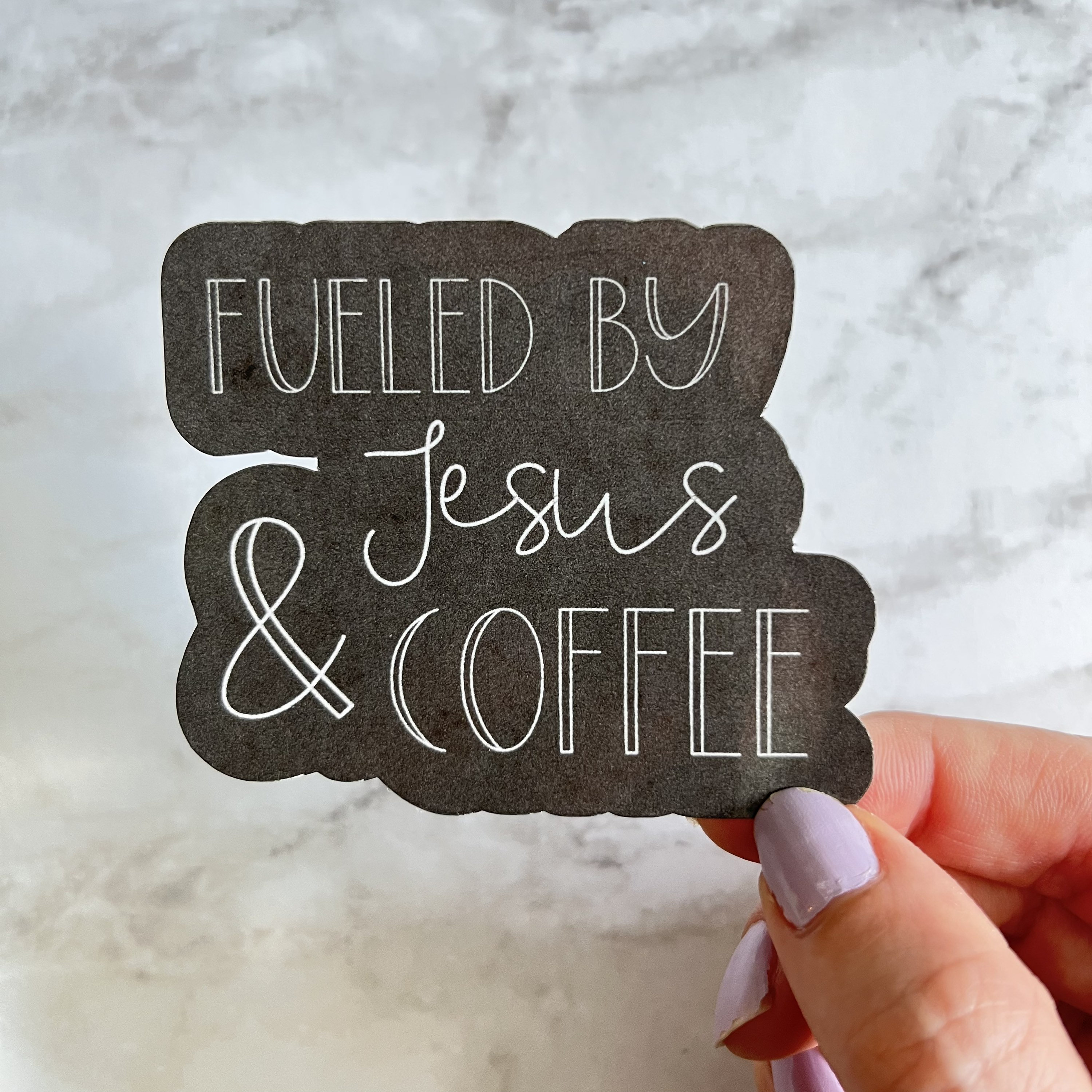 Coffee and Jesus Sticker, Christian Stickers for Women, Bible Study Gifts,  Christian Christmas Gifts for Her, Bible Journal Stickers, Faith 