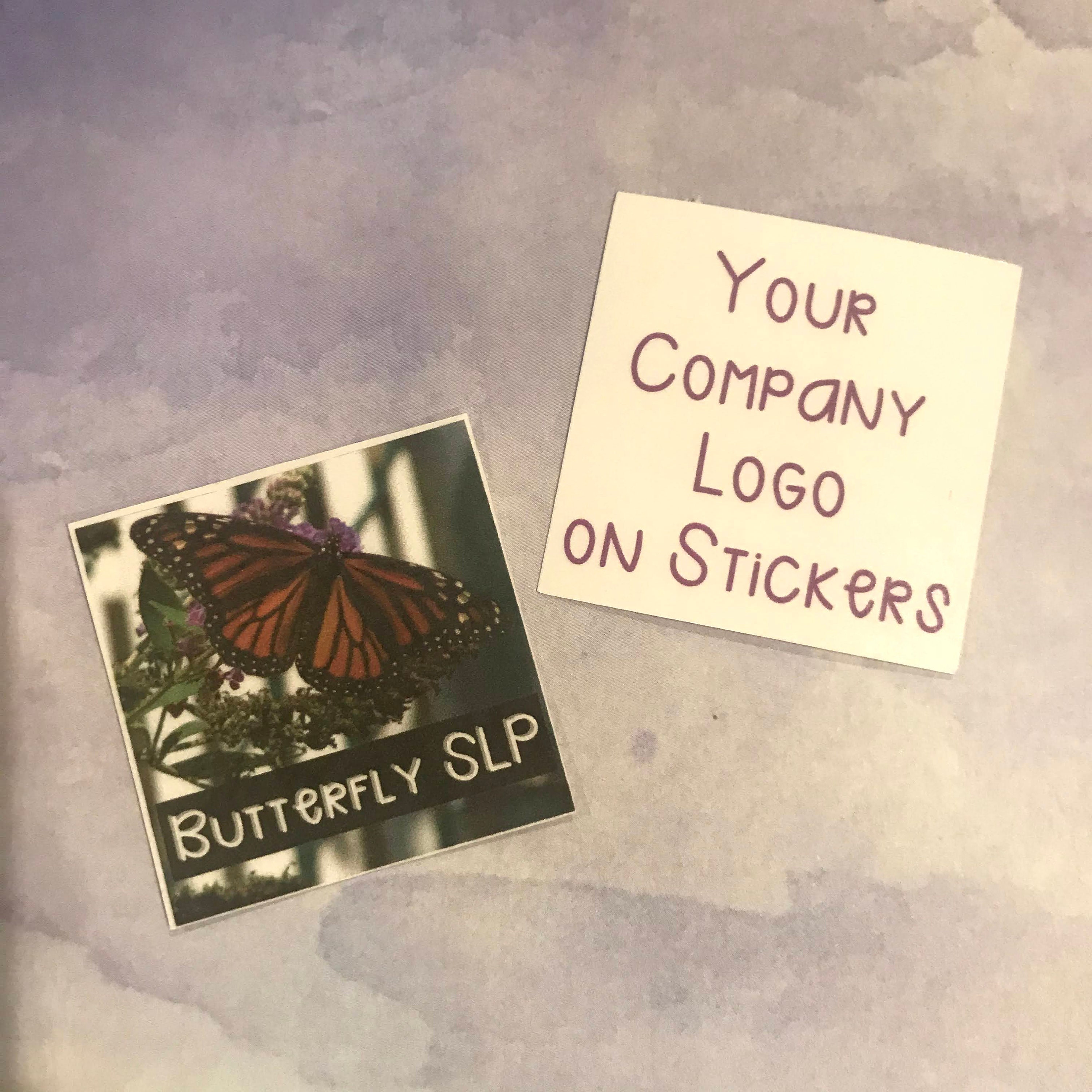 Custom Logo Stickers, Business Stickers, Business Merchandise, SLP Logo