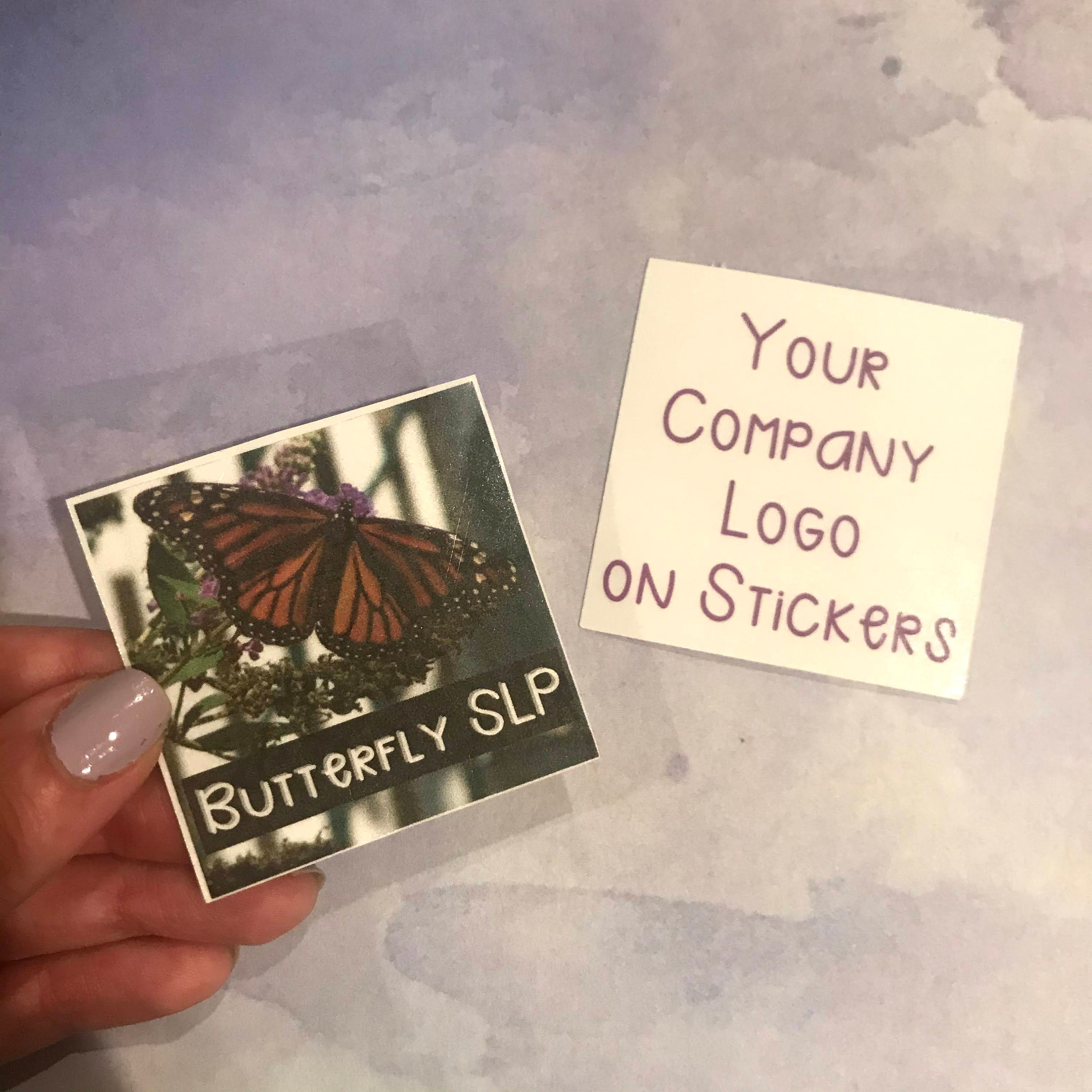 Custom Logo Stickers, Business Stickers, Business Merchandise, SLP Logo