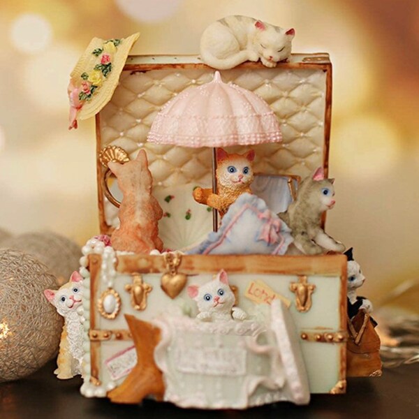 Cat Music Box Etsy