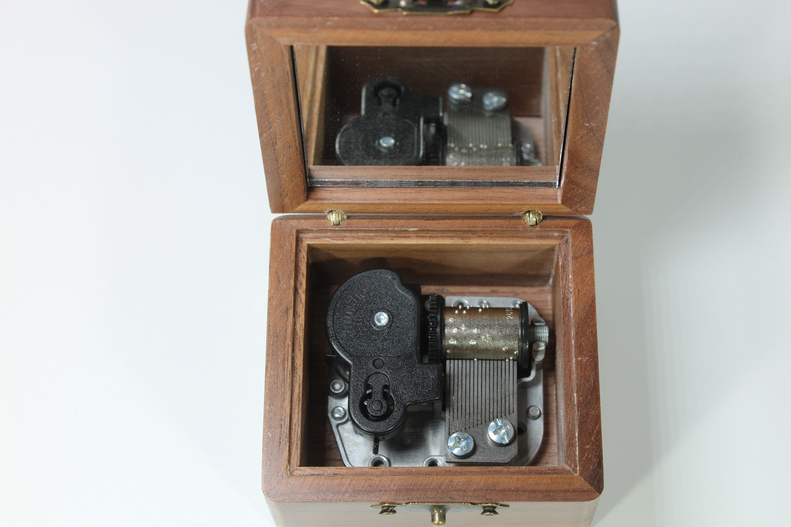 Wooden Music Box Craved Wind Up Mechanism Music Box Gift For Etsy