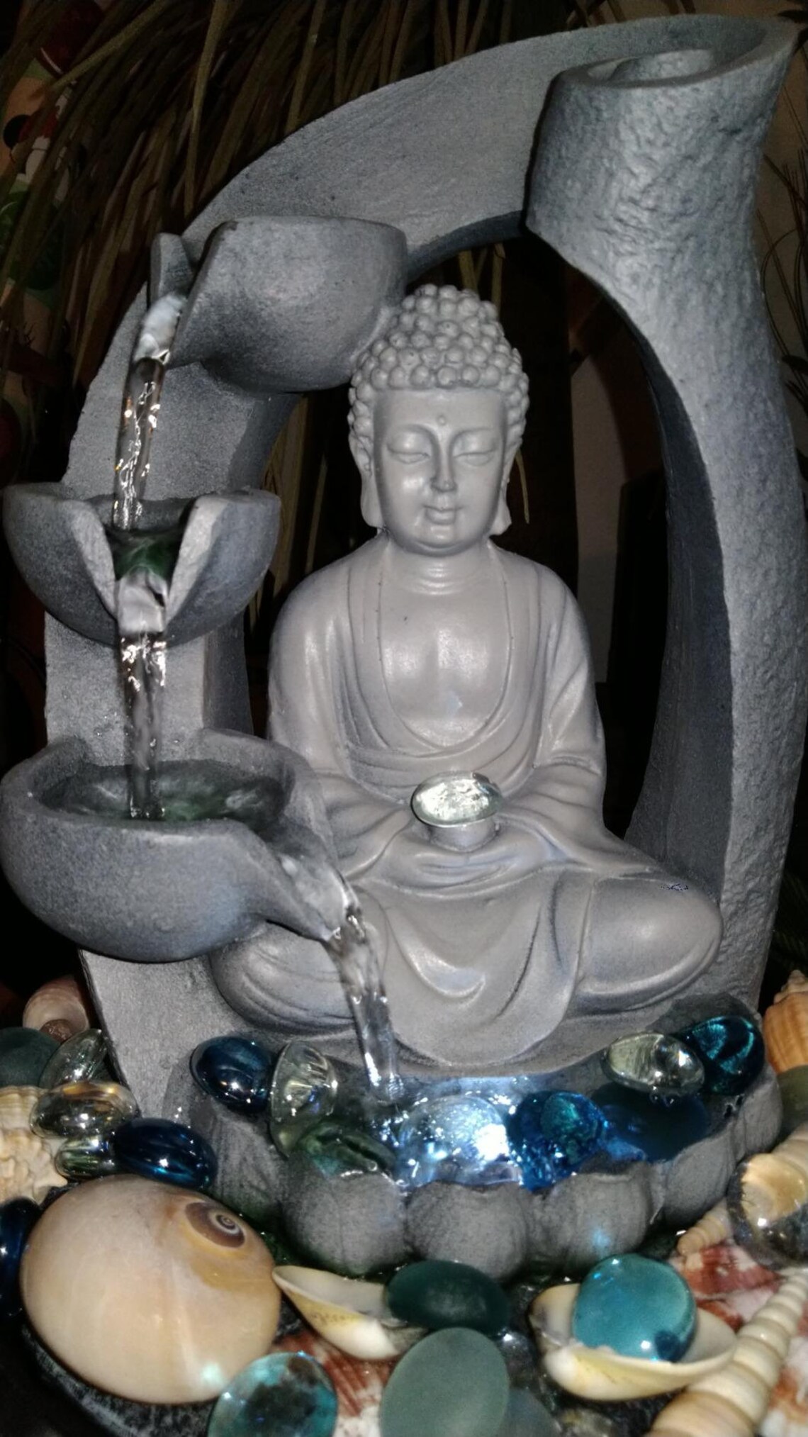 Buddha Fountain 11in Buddha Tabletop Water Fountain for Etsy
