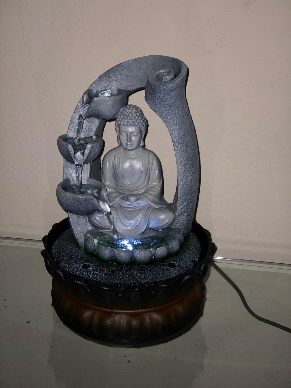 Buddha Fountain 11in Buddha Tabletop Water Fountain for Etsy