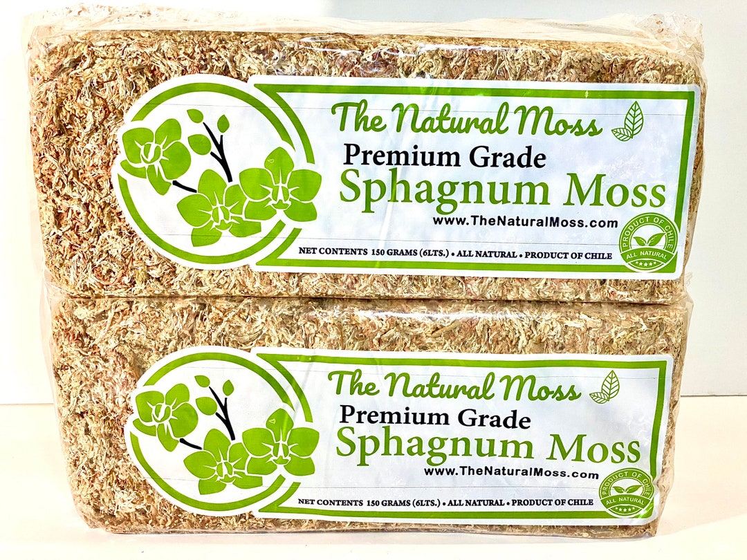 Bulk Sphagnum Moss 5lb. Premium Bale - Ethically grown and harvested 