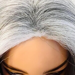 Gloria Wig Silver and Black Ombre With Highlights. High Quality ...
