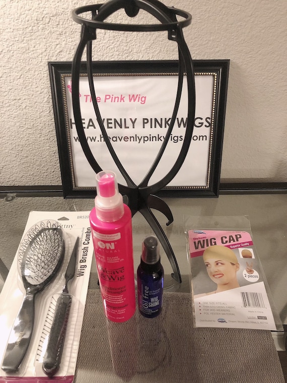 Wig Care Kit Comes With Wig Stand, Brush Combo, Wig Conditioner