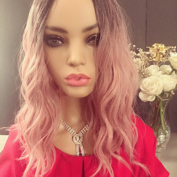 Pink Wig Etsy