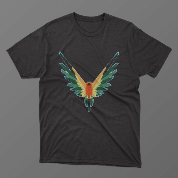 New Maverick Bird Color Merch Logan Paul Black Tee Size S 2XL 