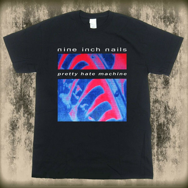 Nouveau 9'' Nails Tshirt Pretty Hate Machine retro 1990s coton tee