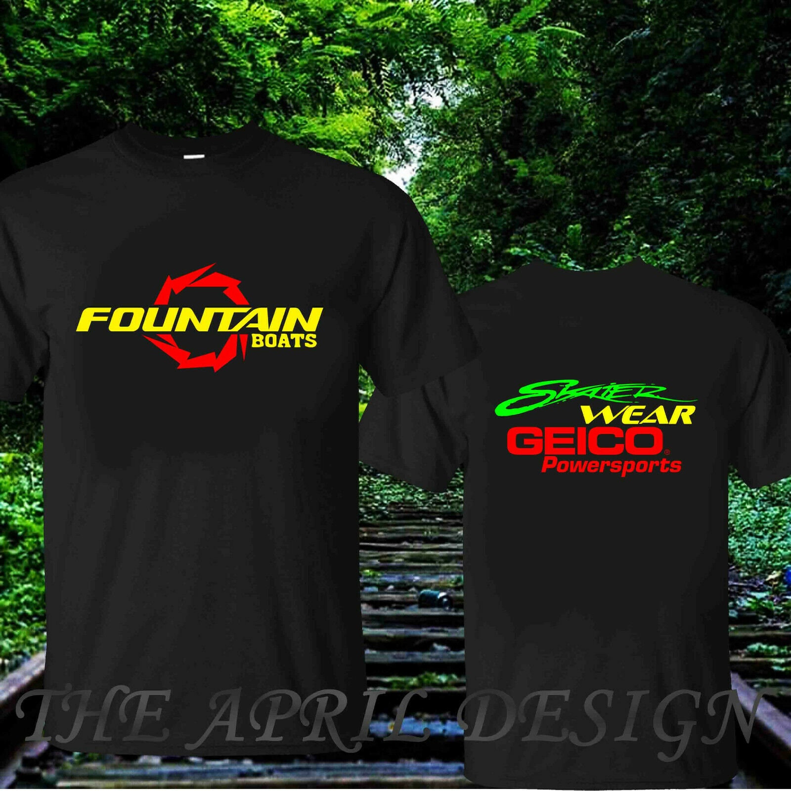 FOUNTAIN Racing T Shirts POWER Boats Fishing Geico Amsoil T Shirt - Etsy