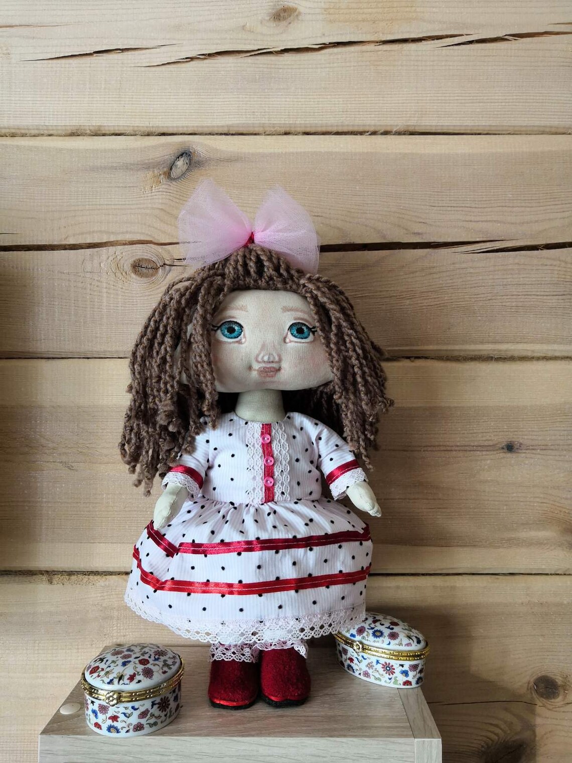 Doll made from natural materials DIY doll Doll with painted Etsy