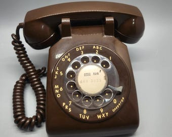 Vintage Rotary Desk Phone - Model 500 - Beige - Fully Functional