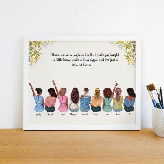 Personalized Best Friend Gifts Personalized Best Friends Print Friendship  Gifts Bestie Gift Best Friends Gift Ideas Printable 