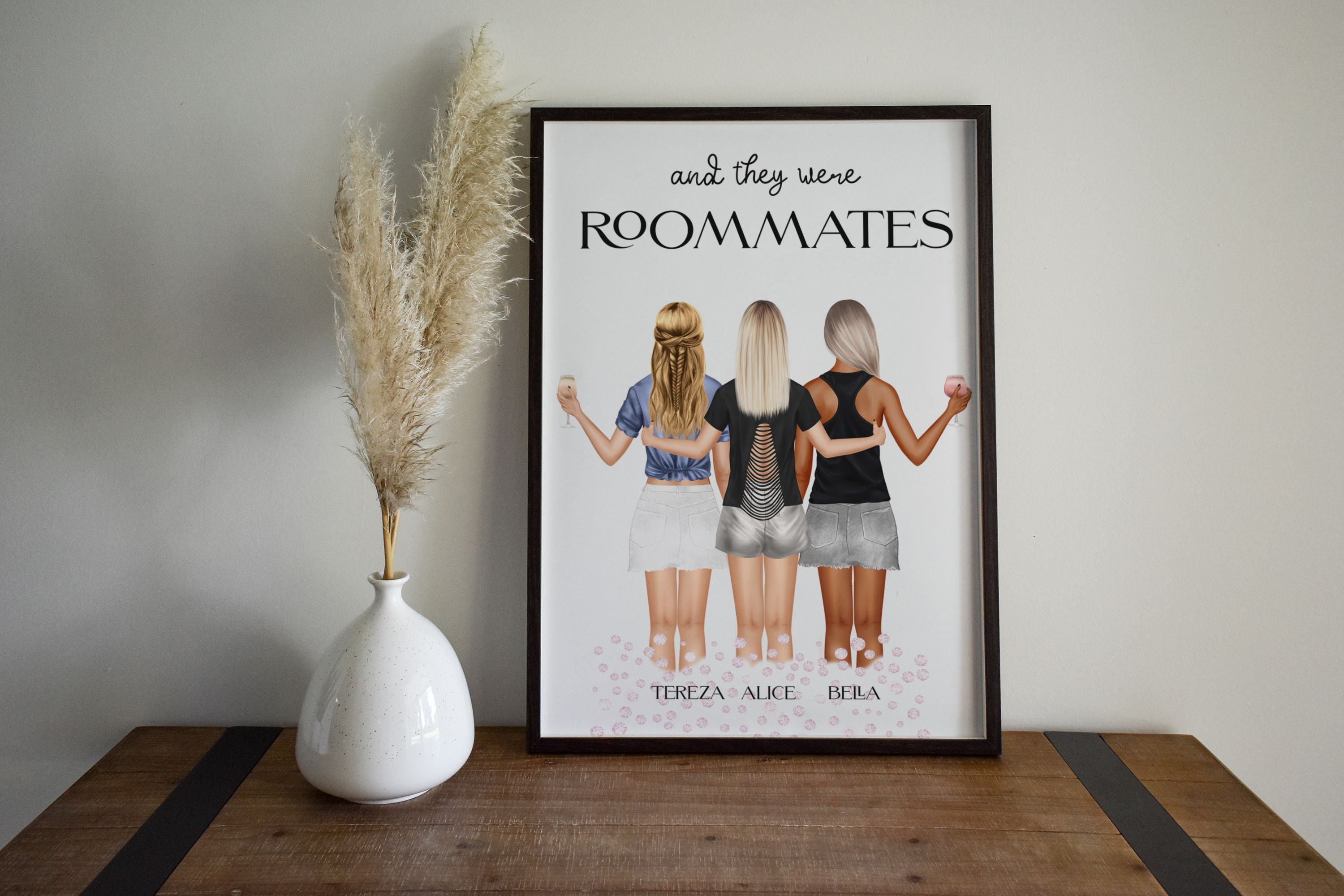 Dorm Decor Roommates Gift Graduation Gift Roomies Print Etsy