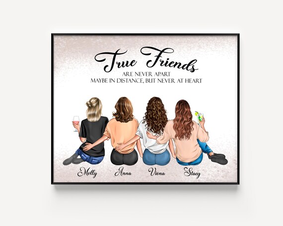 Cornice Portafoto In Legno Con Scritta 'Best Friends' - Formato 10x15 Cm, Con Supporto In Ferro - Regalo Di Amicizia Per Migliore Amica - 3